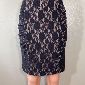 Stooshy Stretch Lace Pencil Skirt